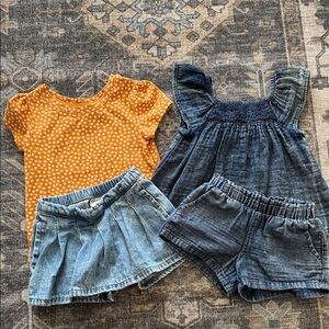 Cat & Jack 2 Outfit Summer Bundle, size 4T